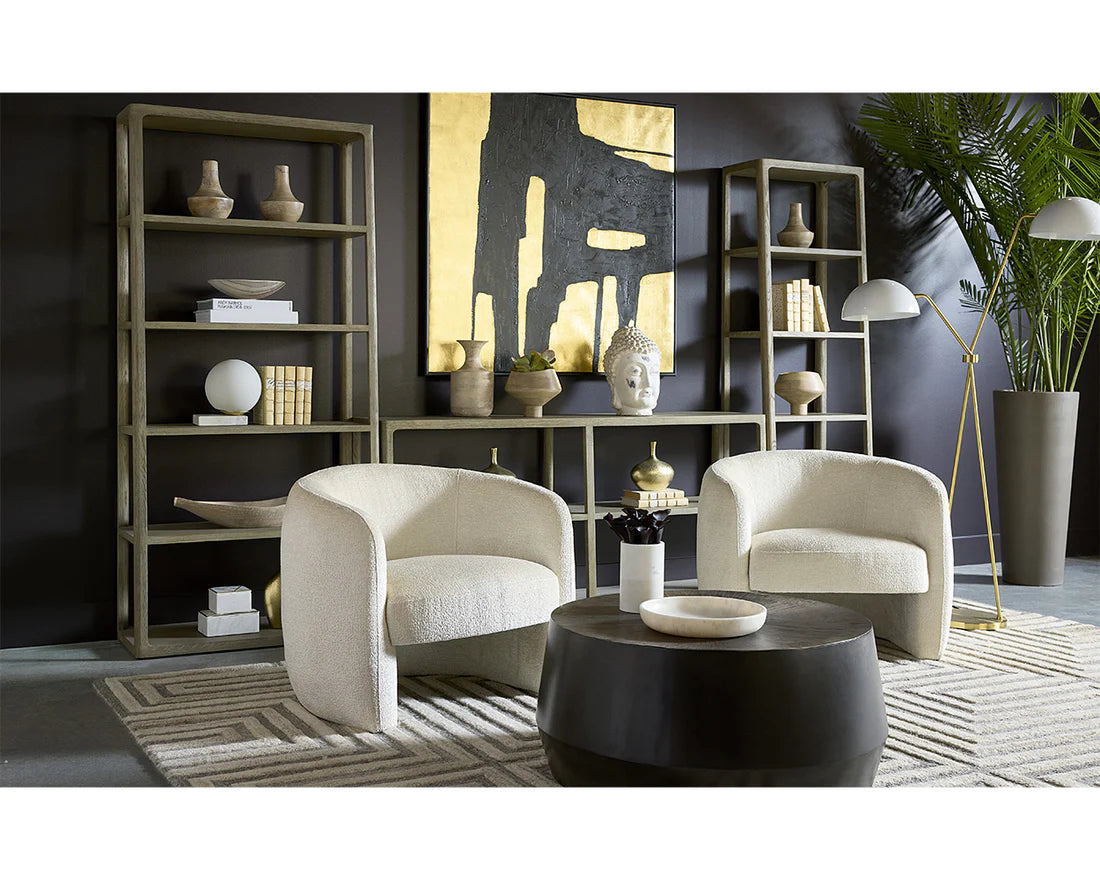 Mircea Lounge Chair - Ivory