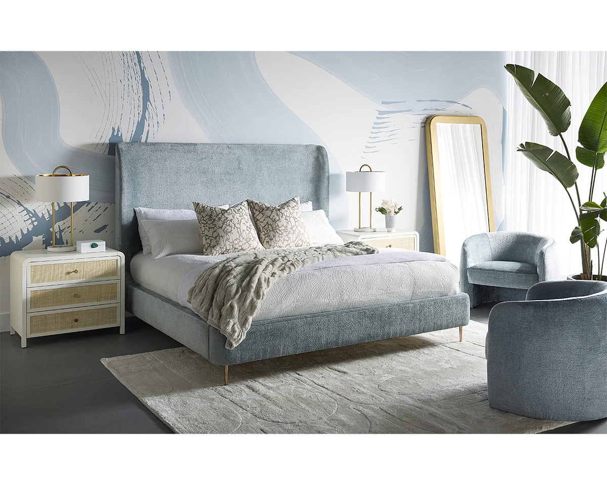 Mircea Lounge Chair - French Blue