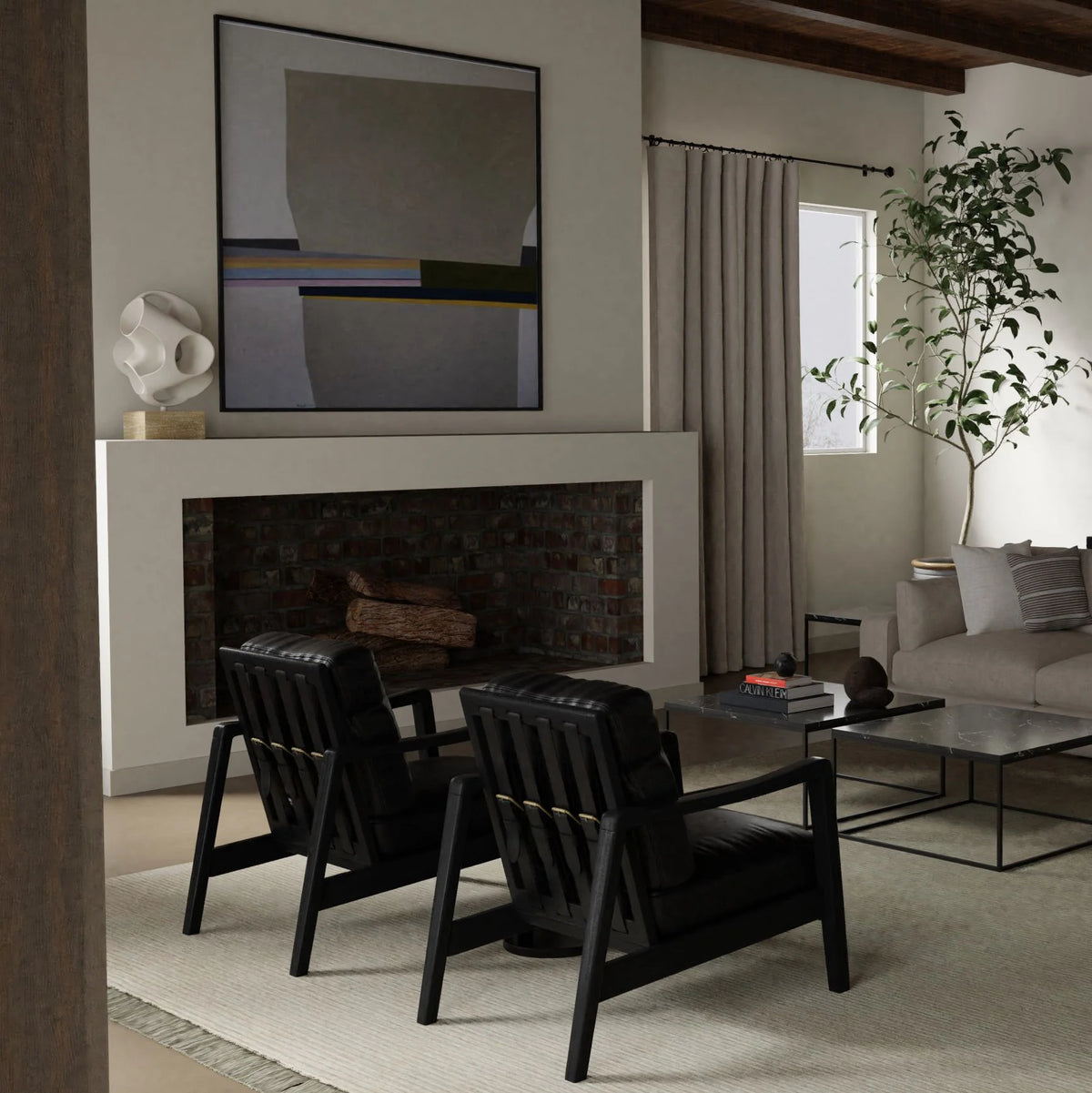 Craftman Leather Lounge Chair