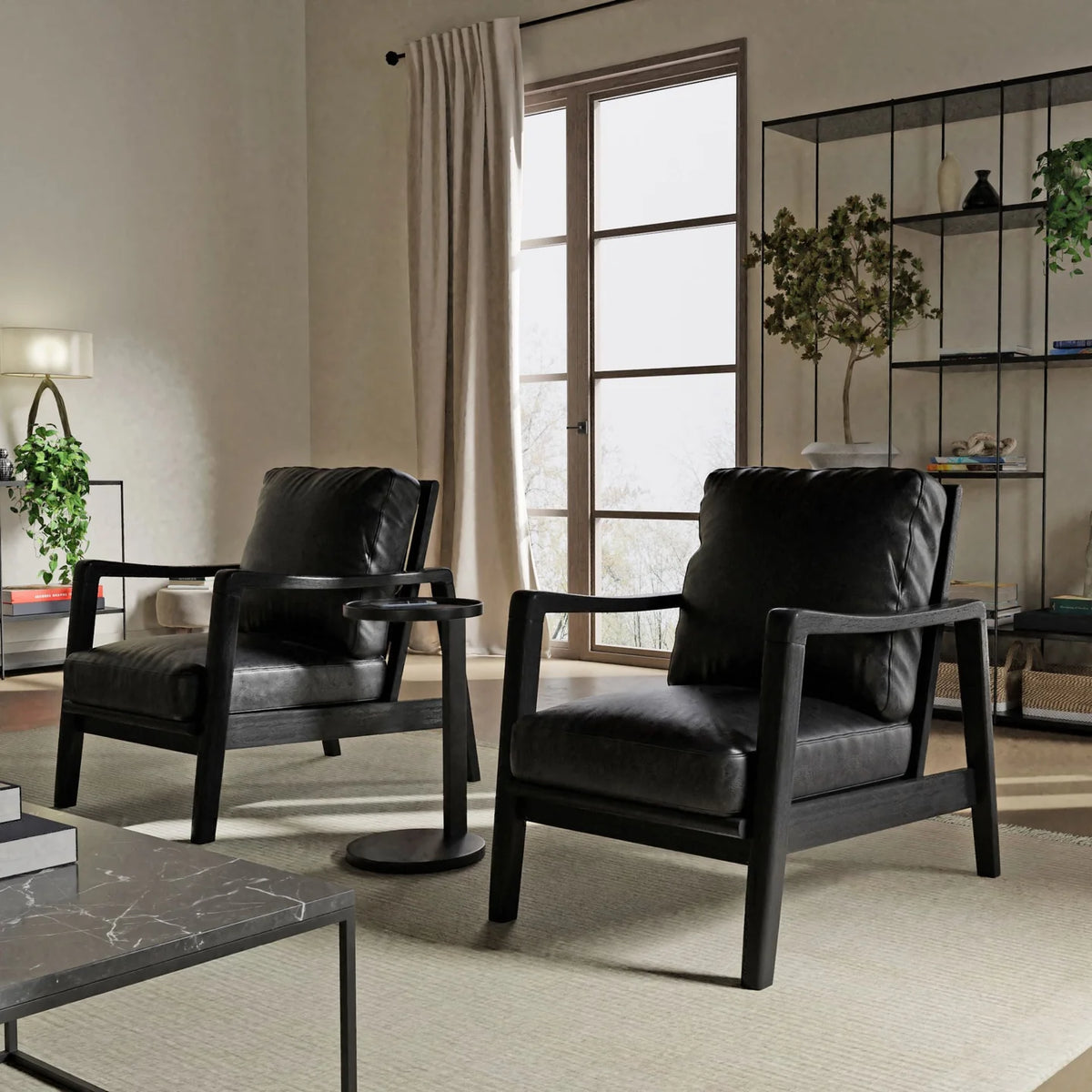 Craftman Leather Lounge Chair