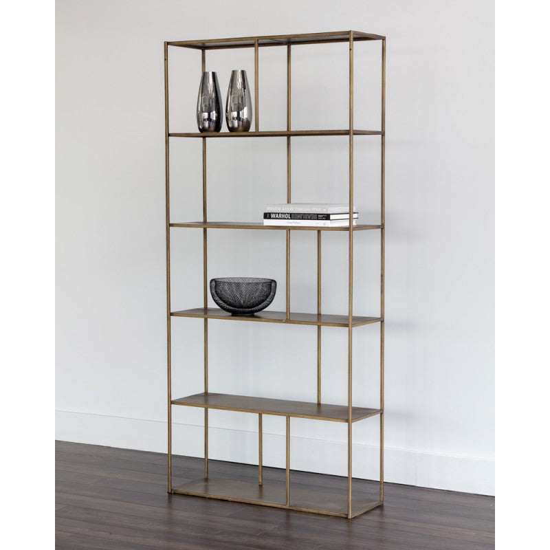 Eiffel Bookcase - Large - Antique Brass