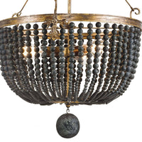 Fabian Wood Bead Chandelier