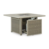 Cliff Trails Square Fire Pit Table