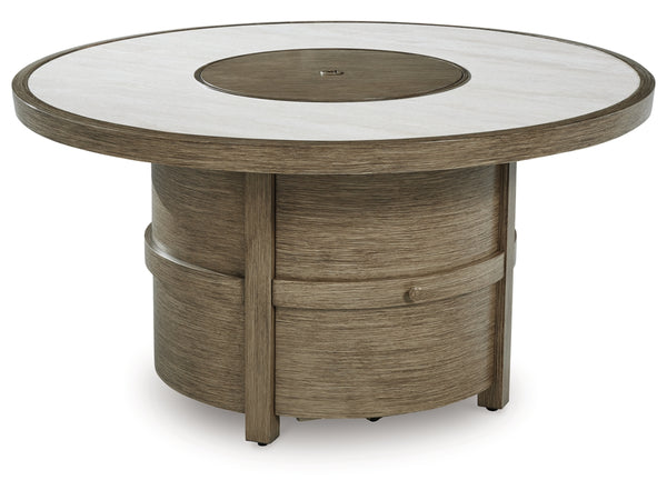 Rainier Ranch Round Fire Pit Table
