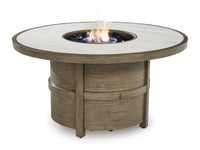Rainier Ranch Round Fire Pit Table