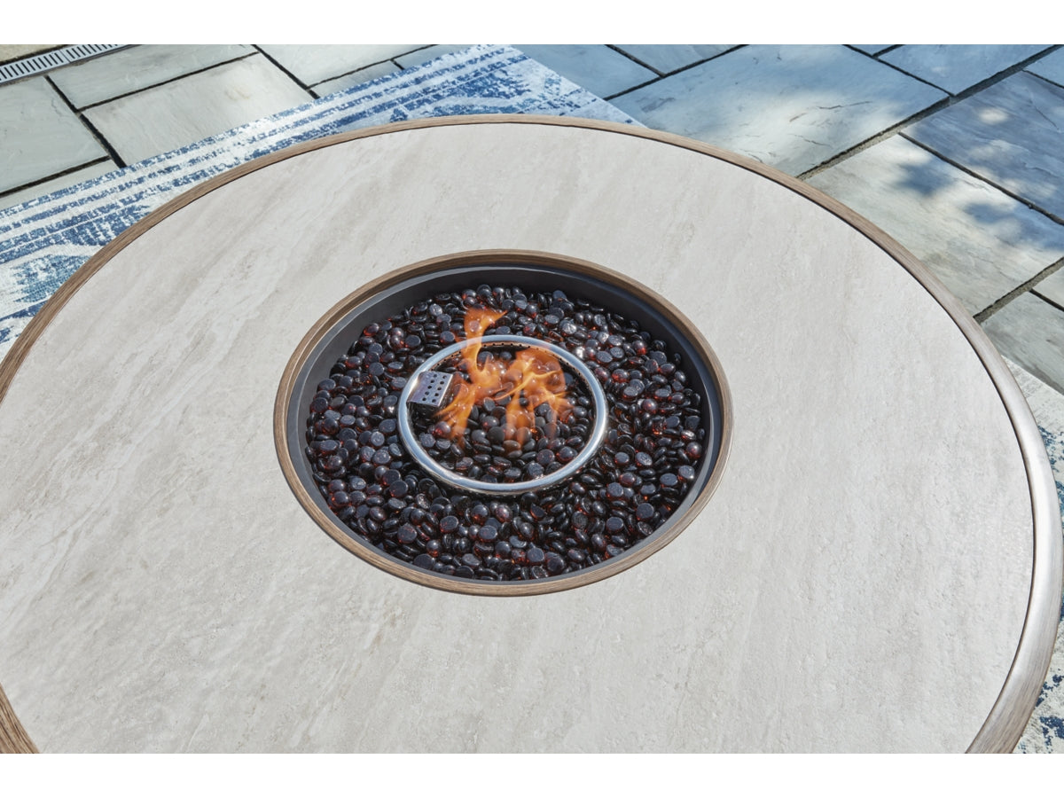 Rainier Ranch Round Fire Pit Table