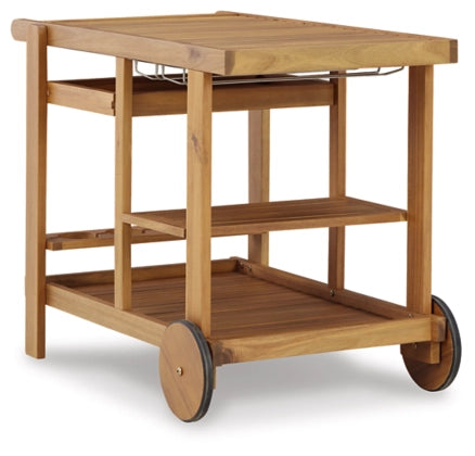 Kailani Serving Cart- Honey