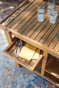 Kailani Serving Cart- Honey