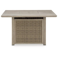 Cliff Trails Square Fire Pit Table