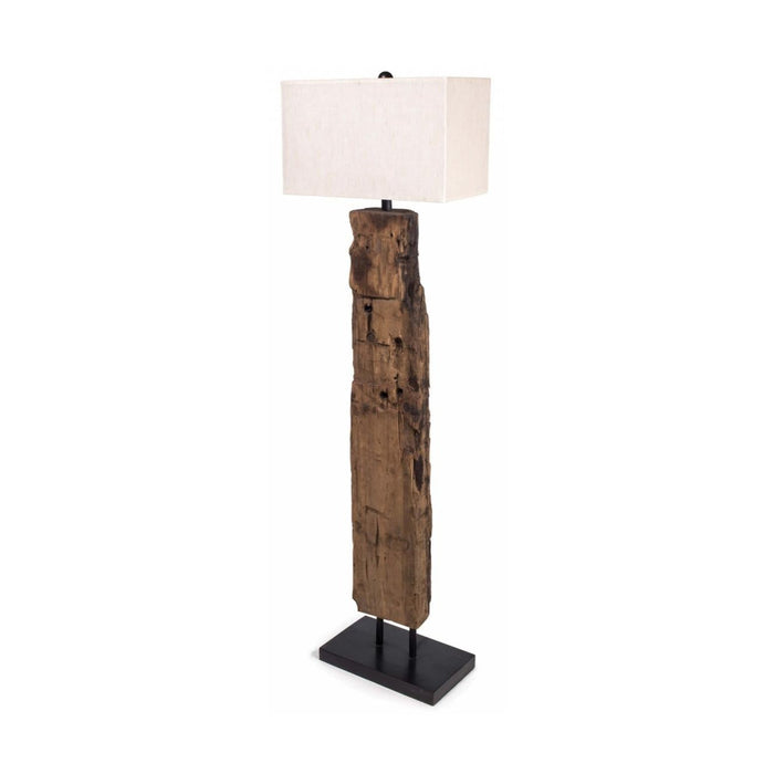 Reclaimed Wood Floor Lamp