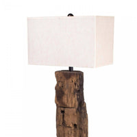 Reclaimed Wood Floor Lamp