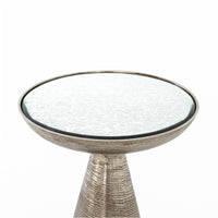 Marlow Mod Ped Table- Nickel